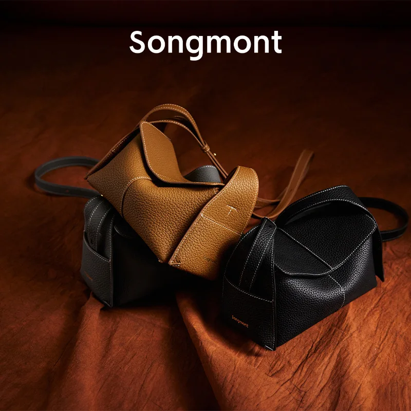 Songmont Luxe Gloednieuwe Kleurenserie Designer 'S Nieuwe Mini Handheld Diagonale Straddle Damestas