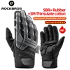 ROCKBROS Cycling Gloves SBR Thickened Pad Shockproof Breathable GEL Bike Gloves Winter Warmer Full Finger Sport MTB Gloves 1