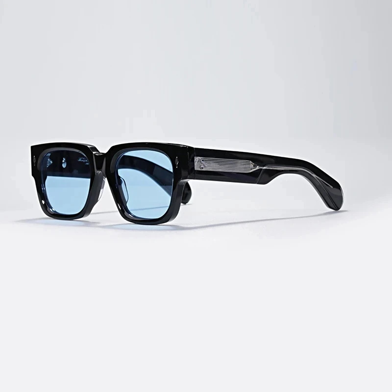

ENZO Fashion Sunglasses Men Acetate Square Chic UV400 Outdoor Fishing Driving Eyewear Women Trendy Cat Eye Handmade Sun Glasses