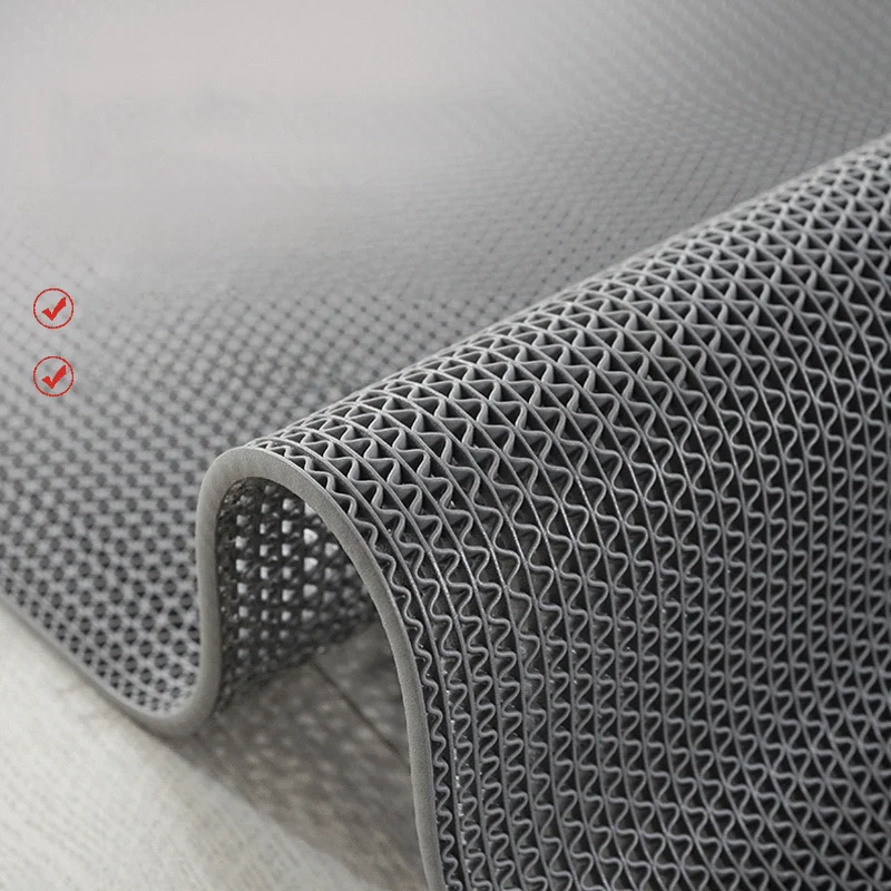 Non-Slip Batoom Kitchen ower PVC Carpet Hollow out Plastic Door Mat Home Use Rug Easy to Clean hine Weaved Simple Sle