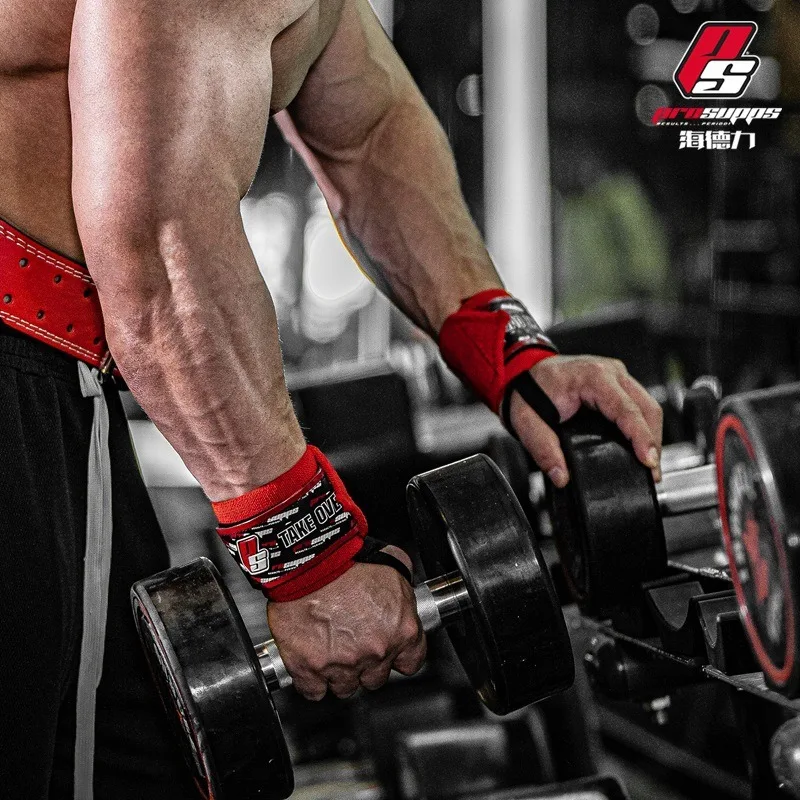 1 Pair Professional Wristband Wrist Support Brace Straps Extra Strength Weight Lifting Wrist Wraps Bandage Fitness Gym Training wrist brace wrist guard weightlifting straps wrist straps wrist support wrist support band wrist sweat wristbands wrist sweatband elastic bandage support