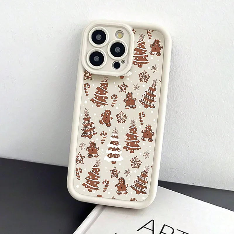 Festive Christmas Tree Graphic Soft Silicone Phone Case - TPU Back Cover