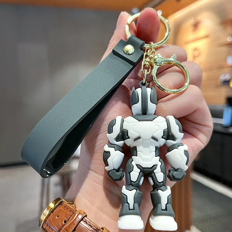 Transformers Keychain Action Figures Optimus Prime Bumblebee Pendants Anime Car Key Ring Cartoon Doll Backpack Pendant Toys Gift