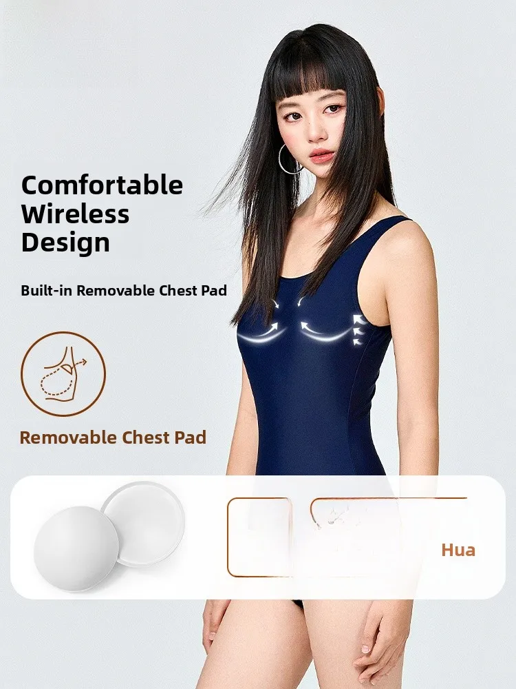 Women's One-Piece Swimsuit 2025 New Profional Training Thermal Spring  Gym Exclusive Speed Swimmingwear - 3