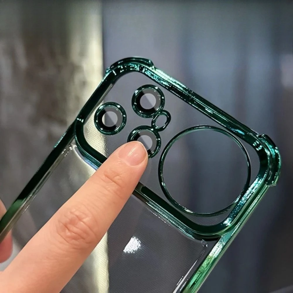 Fashionable Electroplated Transparent Anti-slip Shockproof Phone Case