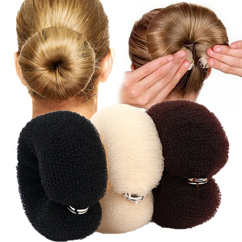 3Pcs/set Hair Styling Magic Sponge Clip Foam Bun Curler Hairstyle Twist  Maker Tool Styling Hair Accessories on OnBuy