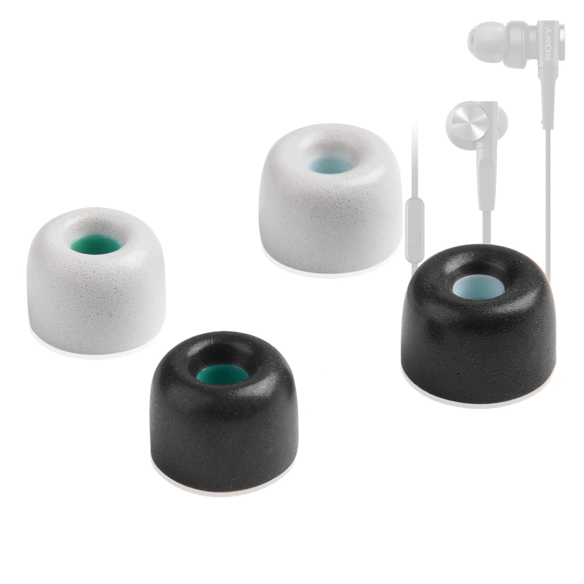 4 Pezzi Di Punte Per Le Orecchie In Memory Foam Per Sony Mdr-Xb55Ap Xb75Ap Ex650Ap Auricolari Wi-Xb400 Linkbuds S C500 Freedom2 Punte Per Auricolari I