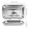 Stainless Steel Cat Litter Box Small Low Entry Open Design Kitten Litter Tray Durable Metal Pet Toilet For Home Use 3