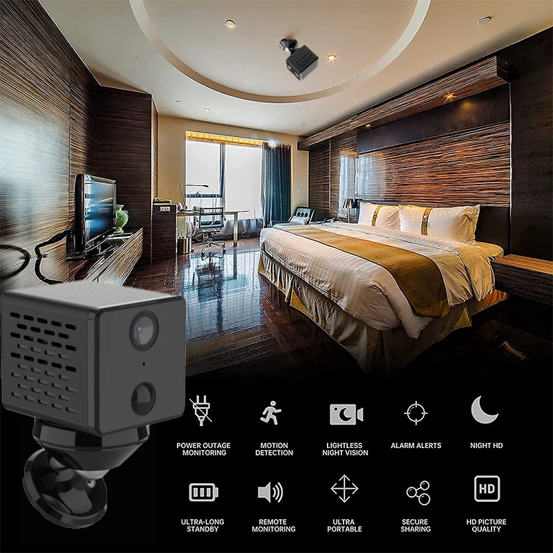 Мини-камера Vstarcam 2022 P Wi-Fi 1080 мАч ИК | Электроника