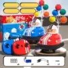RC Car Toy Cartoon RC Ejector Vehicles Toy Mini Crash into Opponents RC Bumper Car RC Battle Car with Drivers Kids Birthday Gift 5
