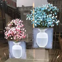 Traceless Wall Vase Magic Rubber Silicone Sticky Vase Wall Hang Flowers Wall Stickers Pot Home Decor Hydroponic Plant 1