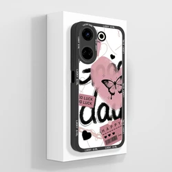 Pretty Flowers Smooth Liquid Silicone Phone Case - Elegant and Durable Back Cover for Tecno Camon 20 4G (TYB381)