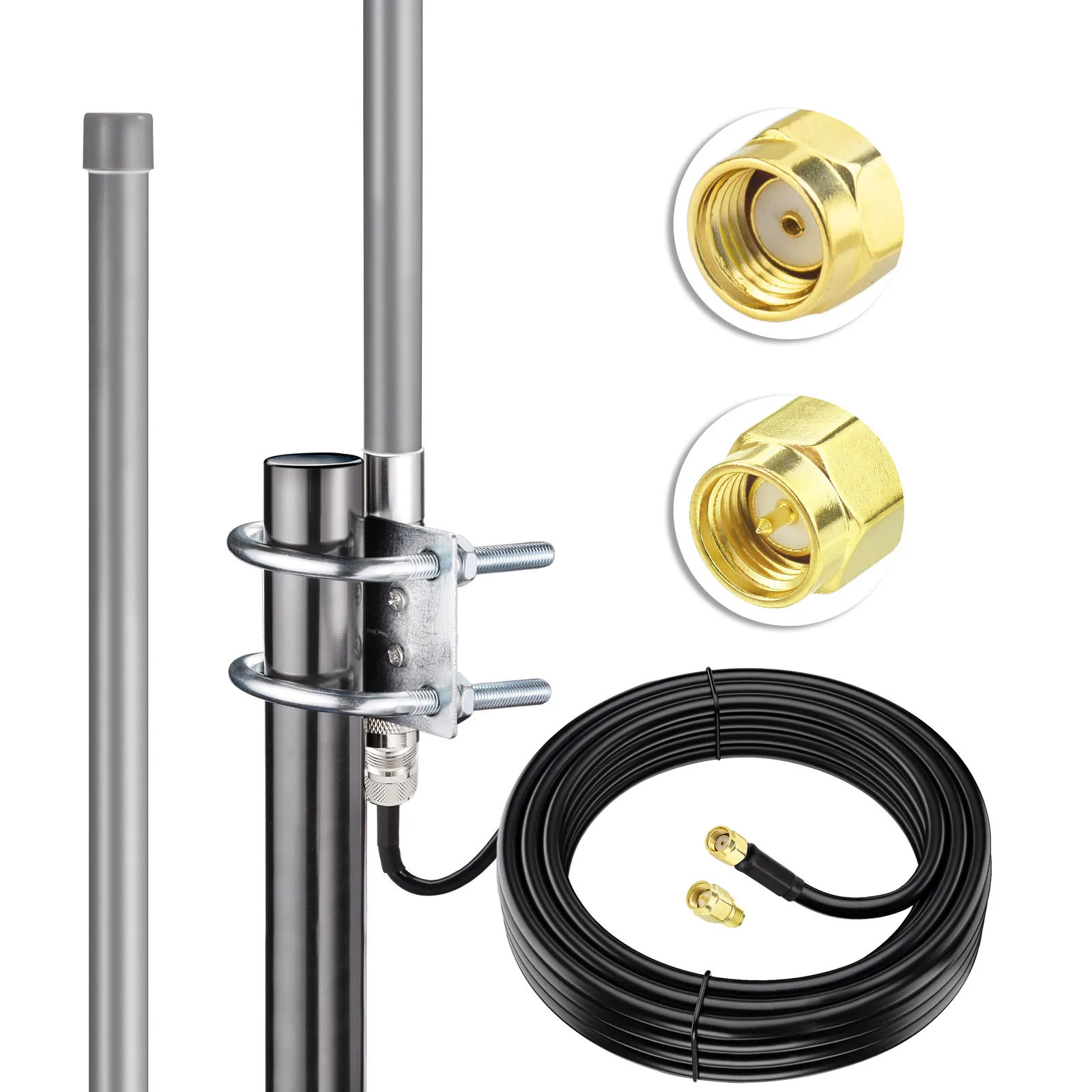 Long Range Lora Antenna with Low Loss Cable for Helium HNT Miner