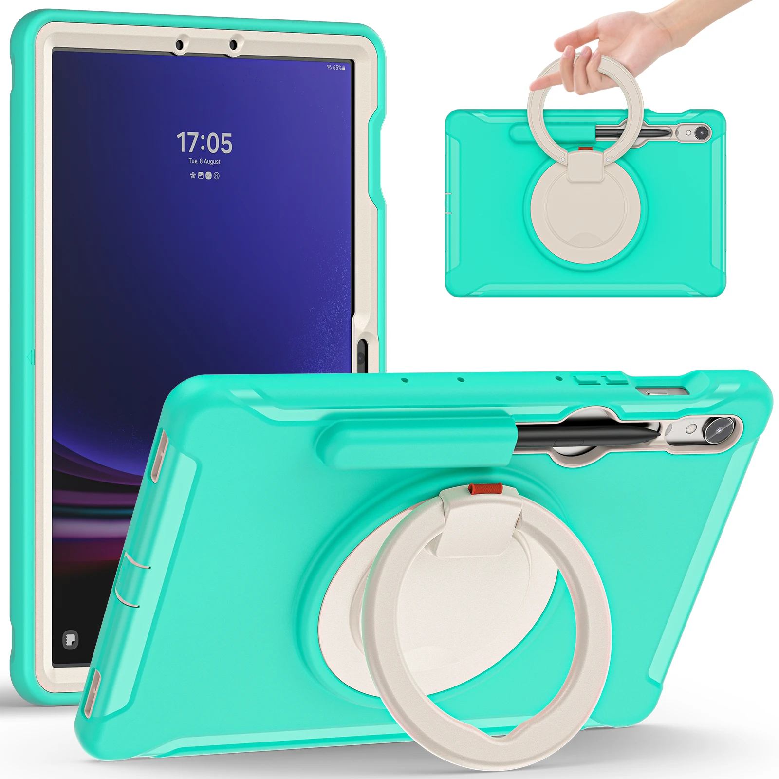 Universal Stand Case for Tablets - Protective Cover with Adjustable Viewing Angles