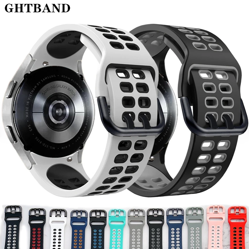 Cinturino Per Samsung Galaxy Watch 4 Classic 46Mm 42Mm Smartwatch Bracciale Sportivo In Silicone Per Samsung Galaxy Watch 4 44Mm 40Mm Band