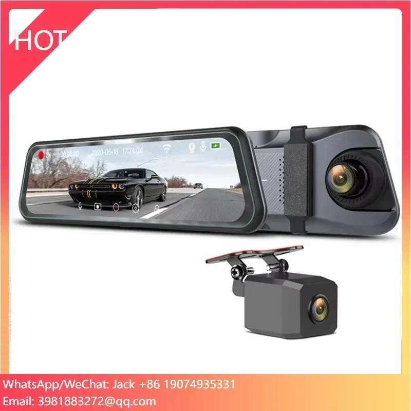 2024년 히트 상품 9.66인치 터치스크린 클립형 블랙박스 DVR 차량용 블랙박스 고품질 주행 기록 장치