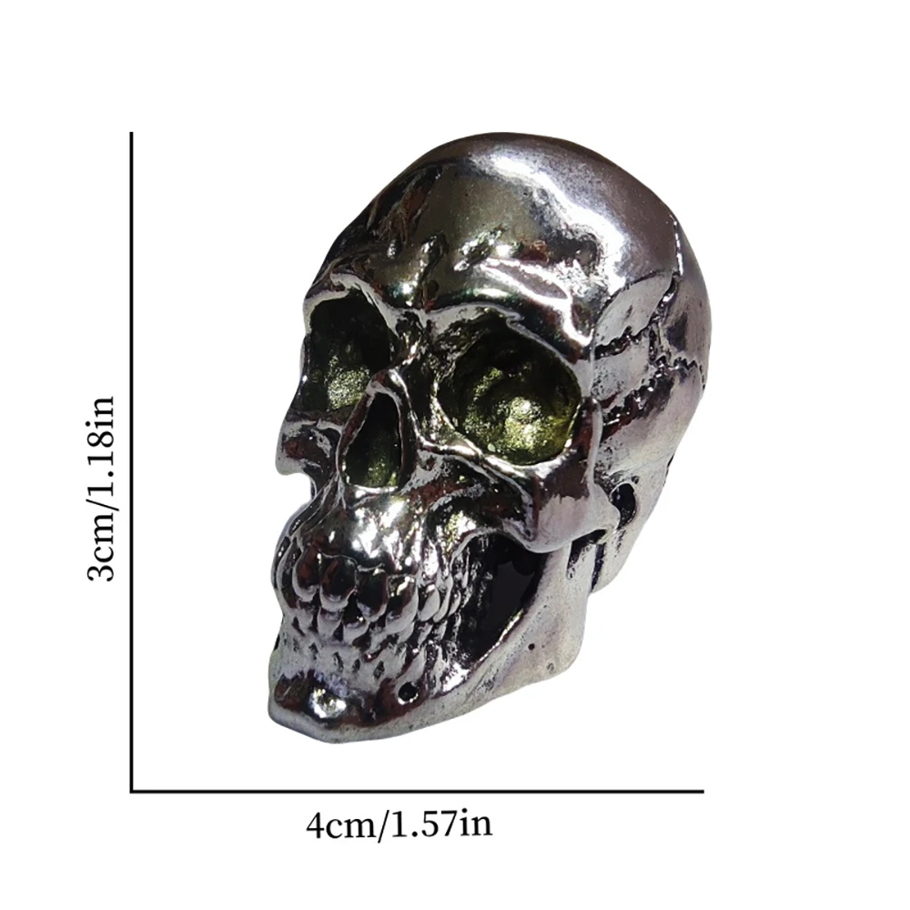 Skull Key Cover Metal Demon Skull Key Cap No-Electricity Decorative Accessory for Bike Ignition Systems Party Suppli ornament crafts miniature figurines resin ornaments miniature ornament resin crafts