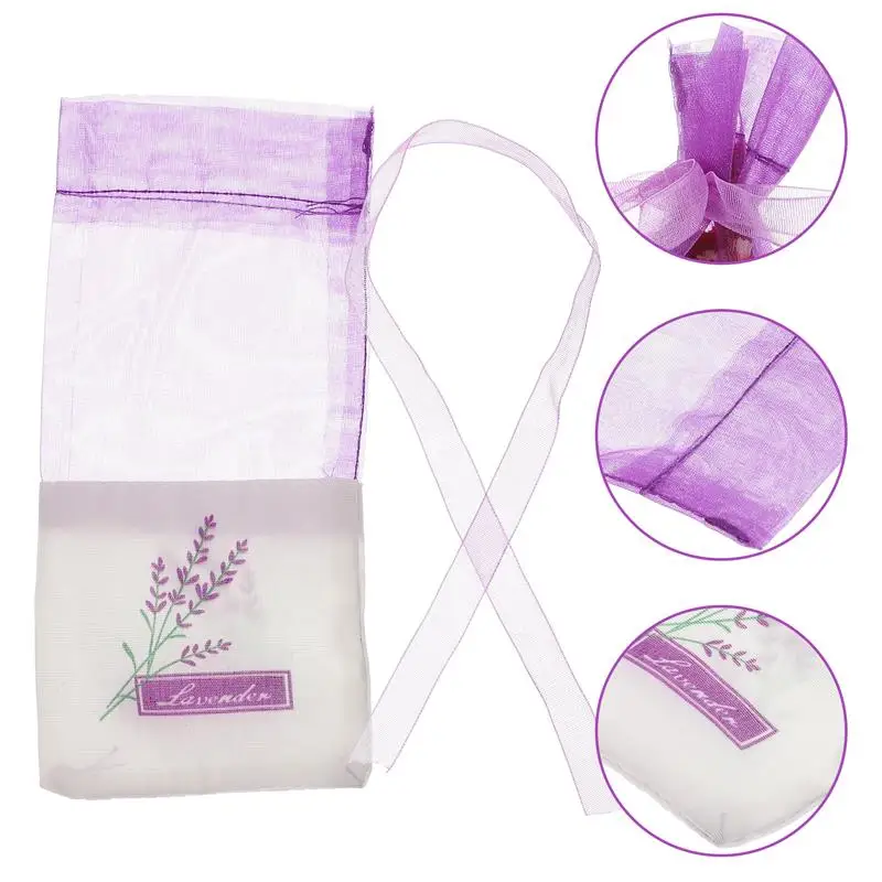 30pcs Empty Sachets Bag Flower Printing Fragrance Lavender Sachet Bag Floral Printing Fragrance Pouch for Relaxing Aromatic deodorant sachet bags fragrance bags