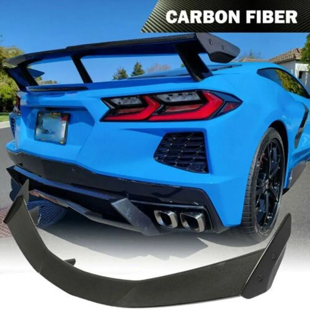 

Carbon Fiber Car Rear Spoiler Wing for Chevrolet Corvette C8 2021-23