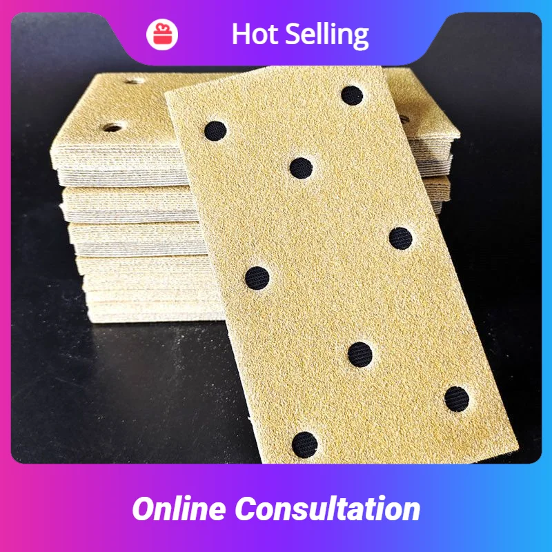 3+2+3 Hole Rectangular Sand Paper 95x180mm Hook & Loop Polishing