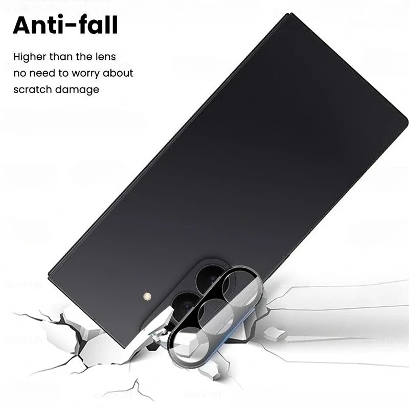 Premium Samsung ZFold7 Case with 9H Curved Camera Protectors - 3D Arc Tempered Glass Lens Cap