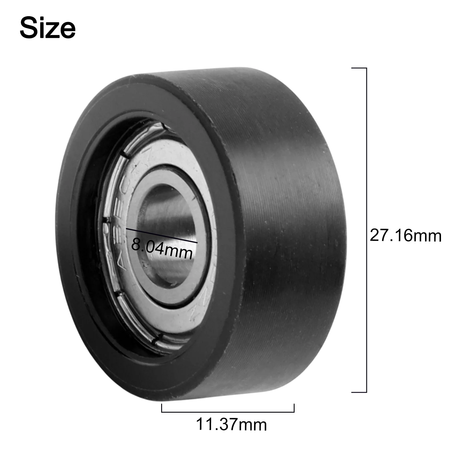 4 Pcs Rowing Machine Bearing Wheel Trainer Gear Smooth For Home Workout Seats Cushion Moving Wheel 8*27*11mm Replacement Parts