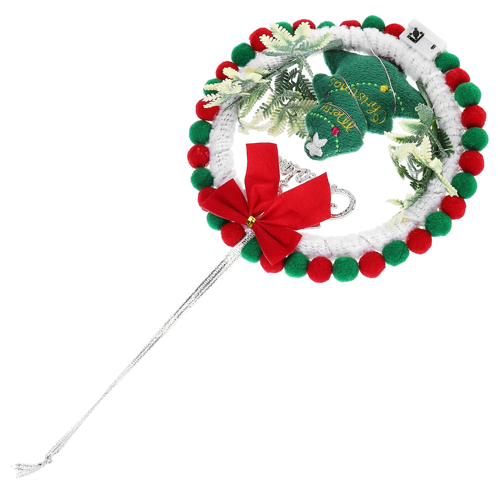 

Christmas Wreath Outdoor Lighted Christmas Pendant Wreath Diy Wreath Making Kit Lights Front Door