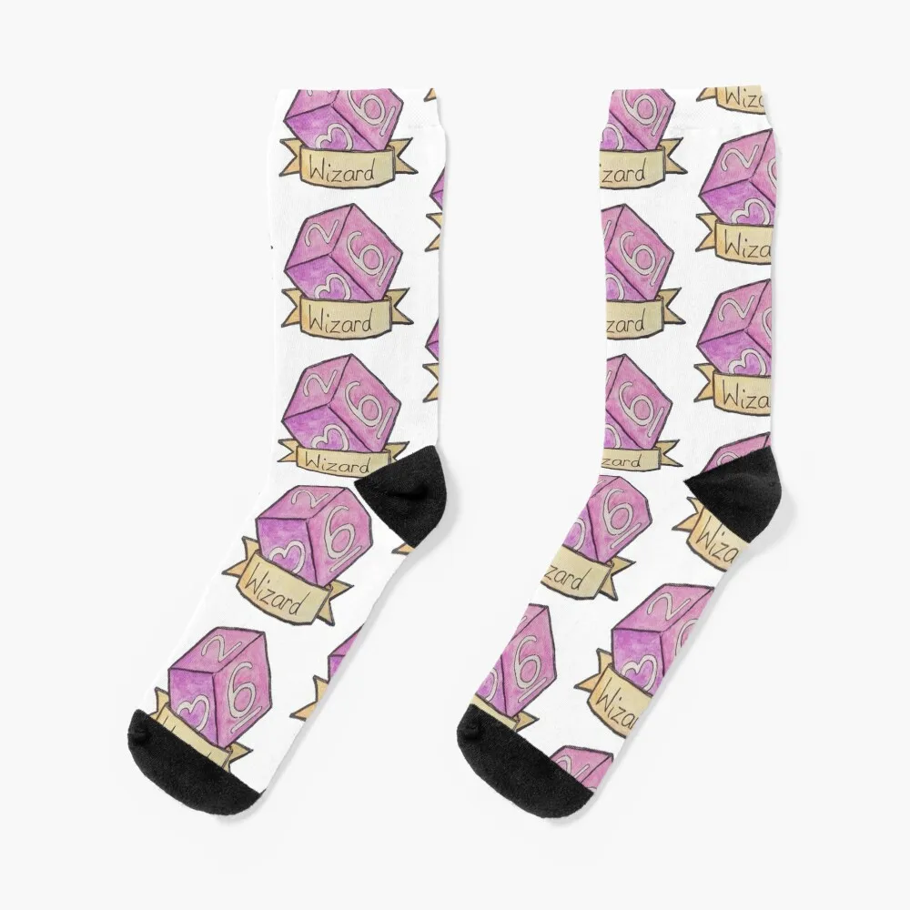 

D&D Wizard Hit Dice Socks Socks set winter socks Thermal socks man winter Socks with print Boy Child Socks Women's