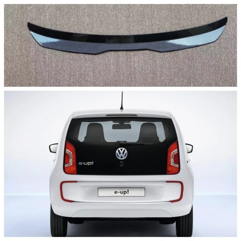 Misura Per Volkswagen Vw Up E-Up R-Line Plastica Abs Esterno Spoiler Posteriore Tronco Boot Coda Ala Spoiler Accessori Auto