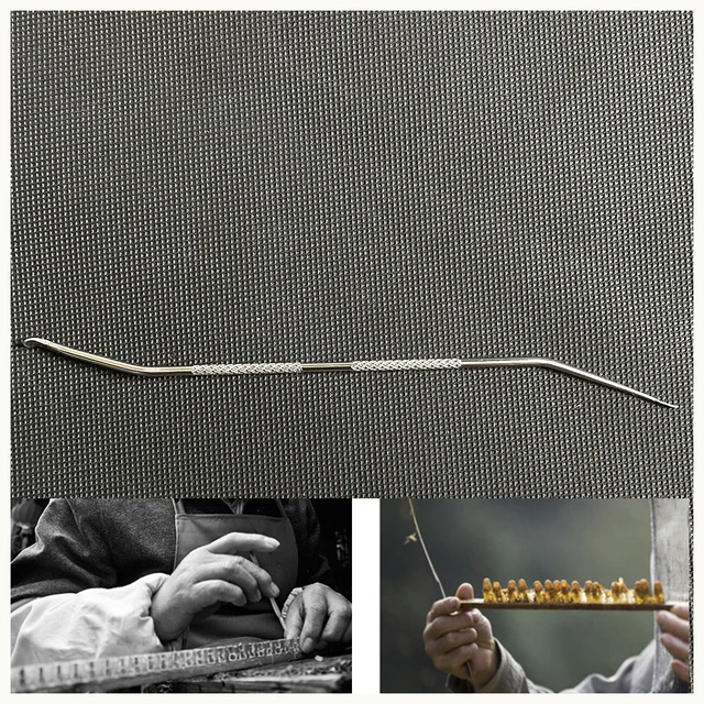 20Db/Nagykereskedelmi Queen Tenyésztő Graft Lárvák Cella Tojás Tű Nem Csúszás Nélküli Markolatú Dupla Végű Ívelt Rozsdamentes Acél Méheszközök