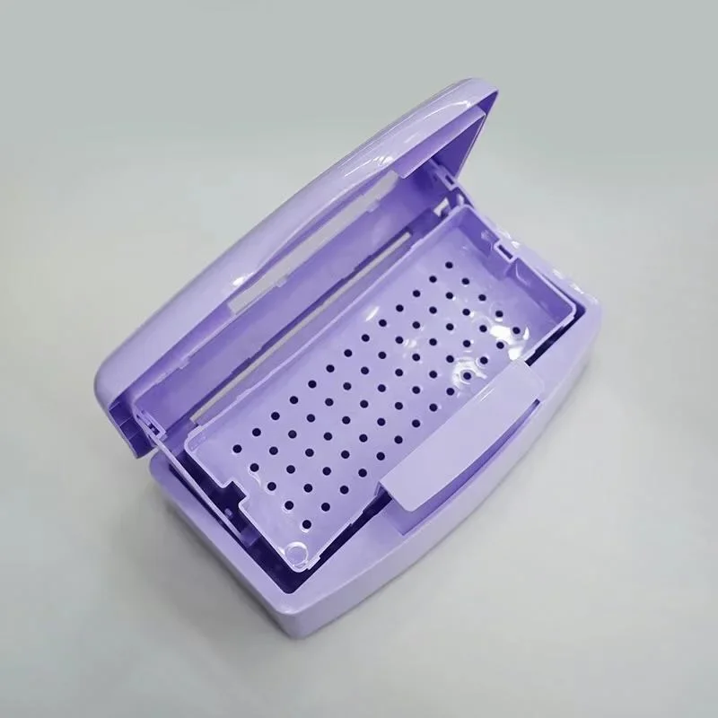 Nail Sterilizer Tray Sterilizing Clean Disinfection Box Nail Art Salon Manicure Implement Sanitize Tool Equipment Cleaner Tools