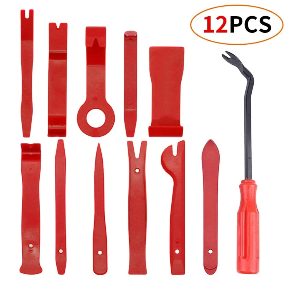 Plastic Car Door Trim Removal Tool Kit for Interior Panel Clip Disassembly Without Scratching Paint Surface 12 pcs