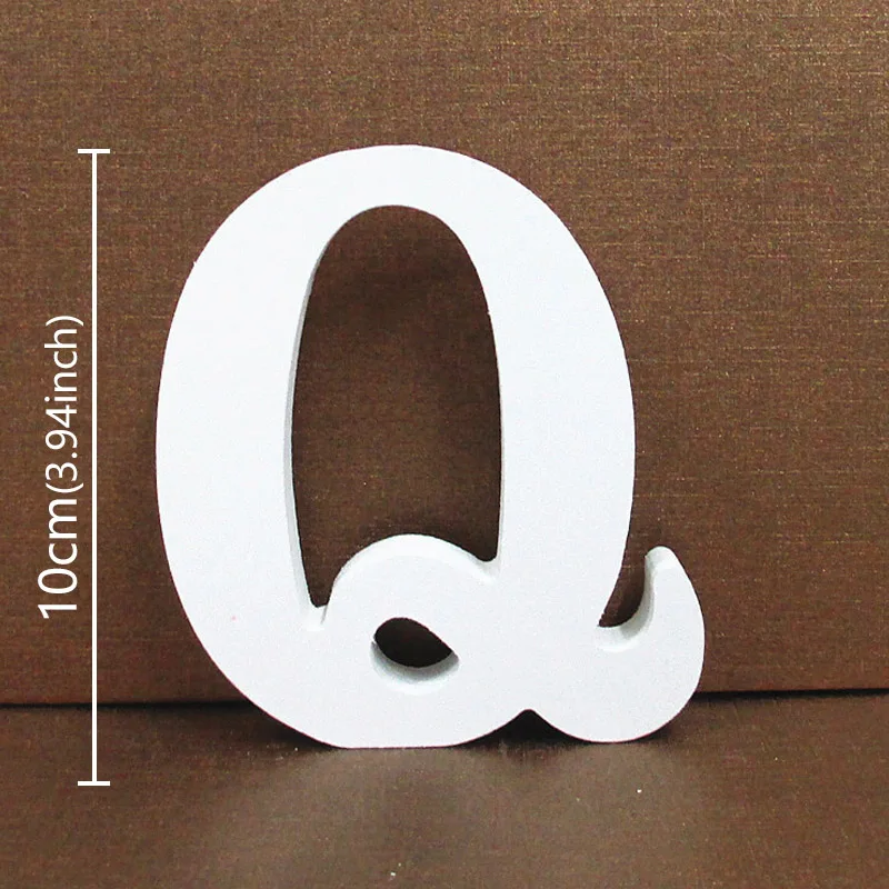 White Wooden Alphabet Letter - Personalized DIY Home & Event Decor, 10CM