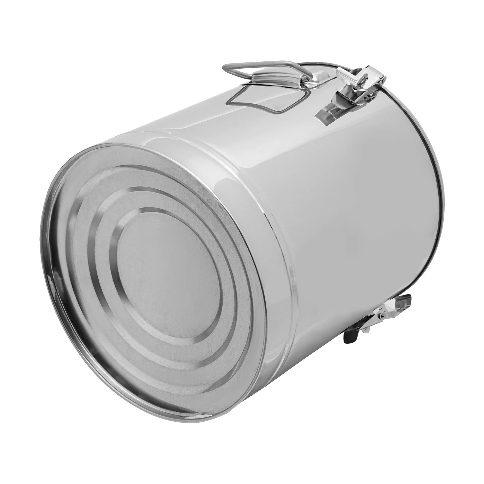 Lebensmittelwärmer aus Edelstahl, Transport-Thermobehälter für Lebensmittel und Getränke, starke Isolierung, Speisenwärmer-Eimer (14 l) – Detail 9