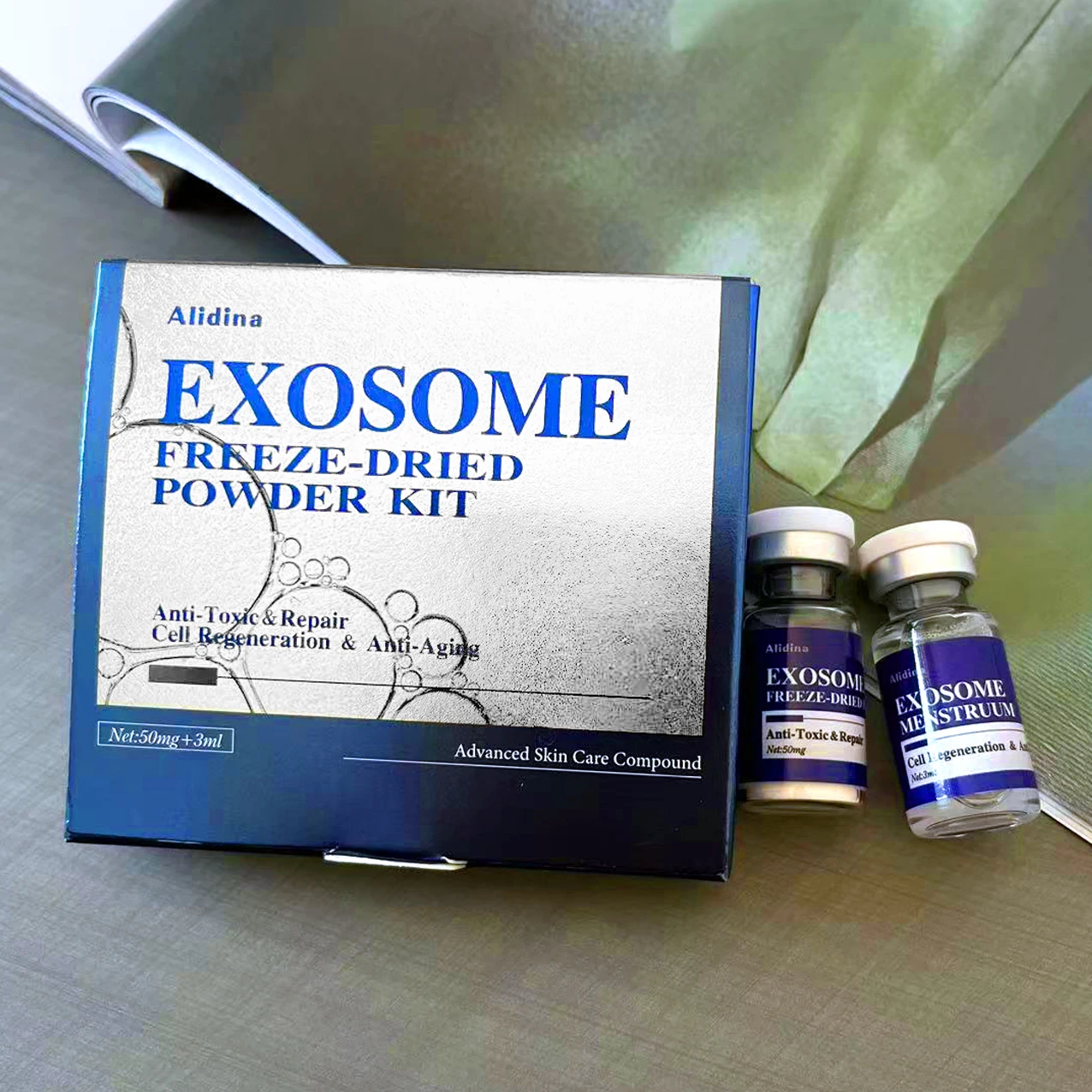 D Exosome Pore Shrinking Essence Stem Cells Peptide Instant Anti-wrinkle Serum Collagen Moisturizing Nourish Firm Skin