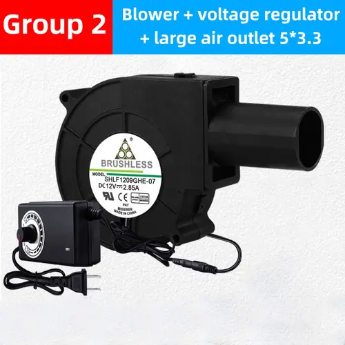 9733 DC Blower Adjustable Speed Large Air Volume Turbo Fan 12V 2.85A 5500R/Min Firewood BBQ Stove Waste Oil Stove Wood Stove - Image 7