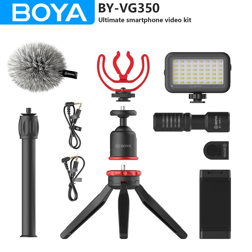 新品未開封　BOYA BY-VG350 スマートフォンビデオキット BOYA BY-VG350 Ultimate Smartphone Video Kit for Vlog Podcast