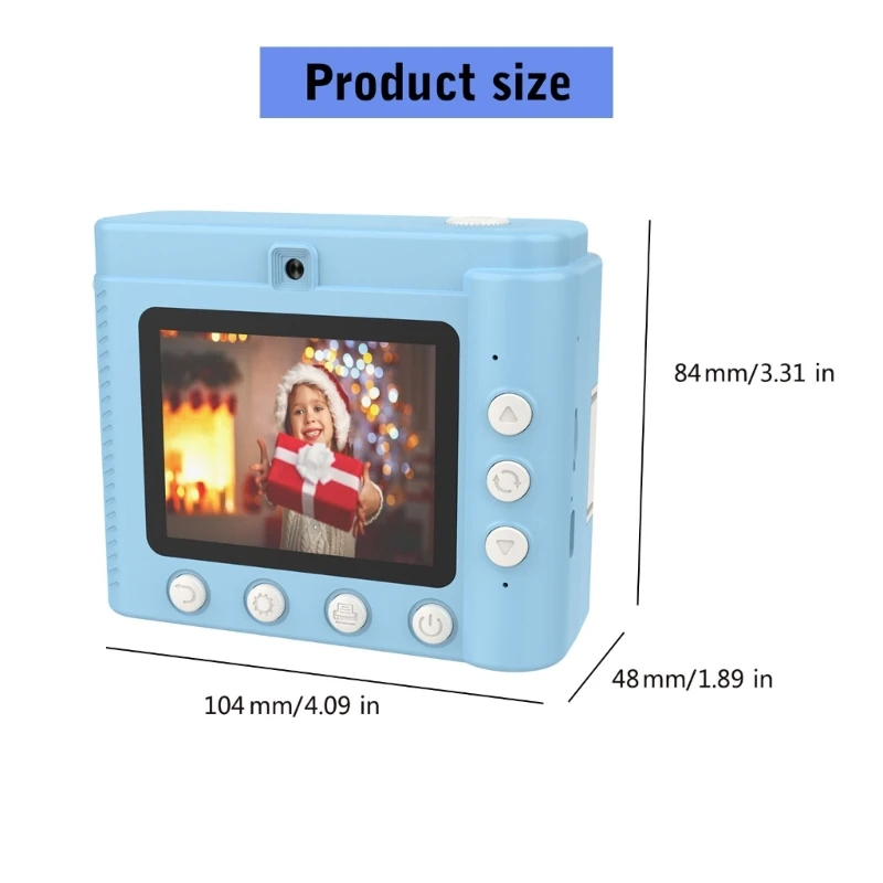 Children Instants Print Camera Kids Video Photography Digital Photo Camera Toy Thermals Printer for Boy Girls Birthday
