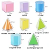 3D Shape Geometry Montessori Math Toys Parish Transparent Shapes Sensory Teaching Aids Early Educational Learning Children Toys 6