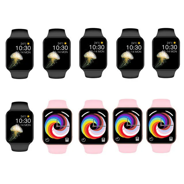 10pcs Mixed color Wholesale Y78 Smart Watch D30 Messaging Heart Rate Monitor Fitness Tracker DIY Dial Women Men Smart Watch 