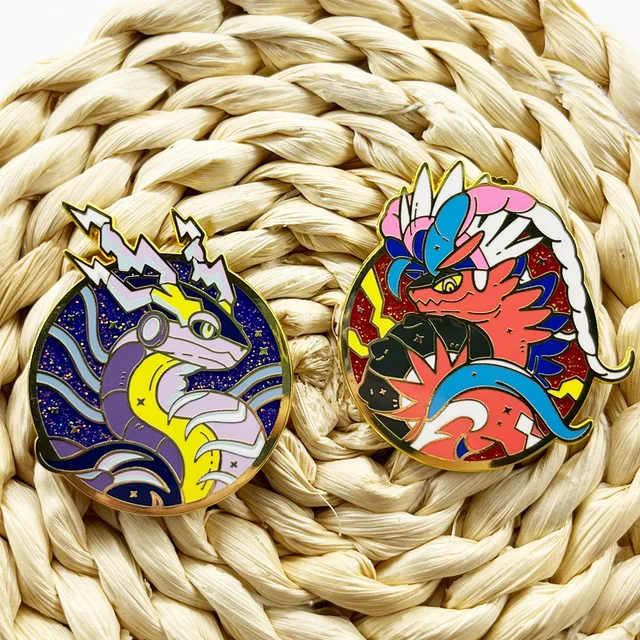 Pokémon Pikachu+Charizard Anime Cartoon Metal Pin Badge brooch Collection  Gifts