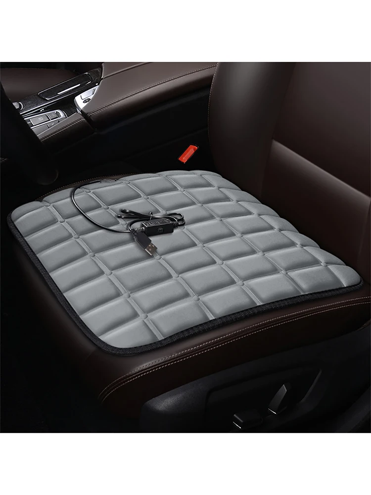 Heated Car Seat Cushion with USB 5V and Non Slip Bottom