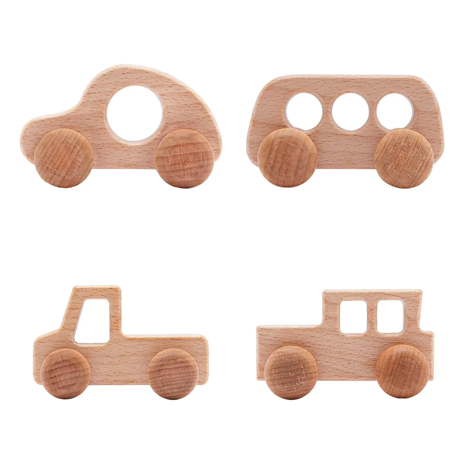 

Baby Push Cars Toy Montessori Toys Smooth Surfaces Push and Go Motor Skills Wooden Baby Toys for Boys Girls Babies Kids