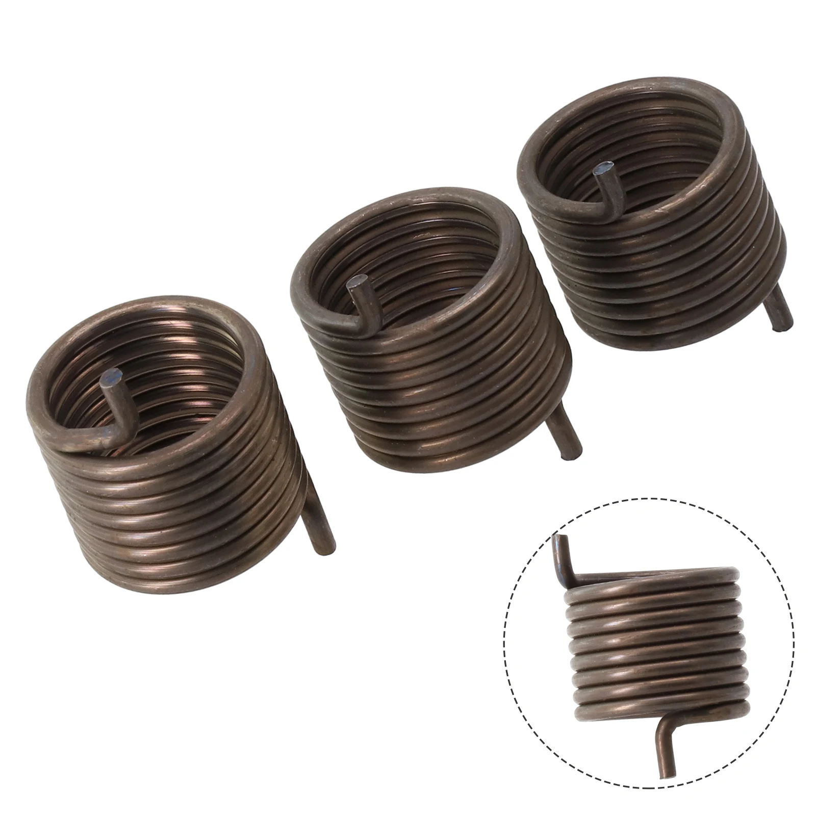 

Chainsaw Rewind Starter Spring 3pcs Recoil Spring For 340 345 350 435 435E 445 450 450E 15812S Chainsaw Log Saw Spare Spring