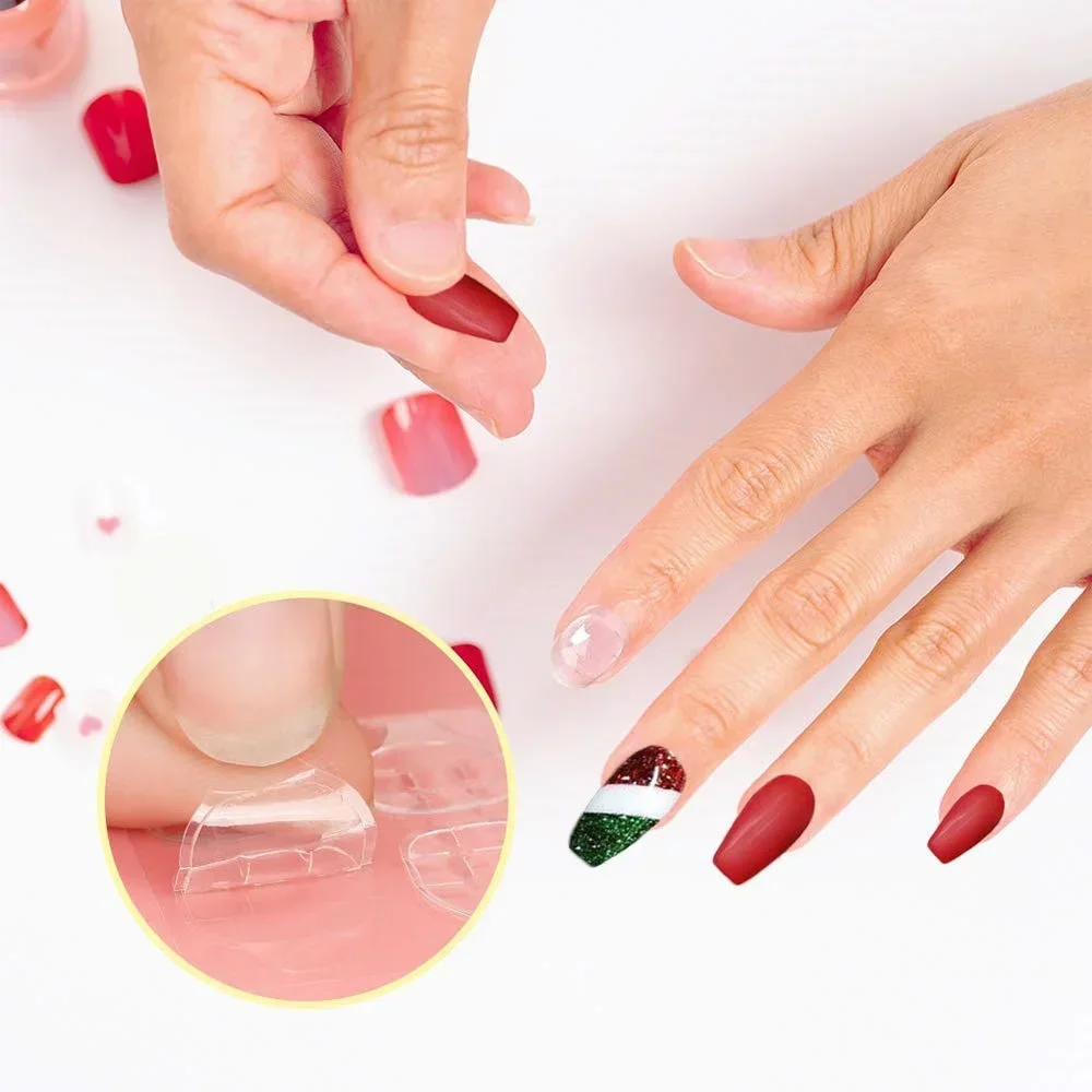 6000Pcs Double Sided Nail Glue Stickers Jelly Gel Glue Nail Sticker Nail Adhesive Waterproof Breathable False Nail Glue Tips