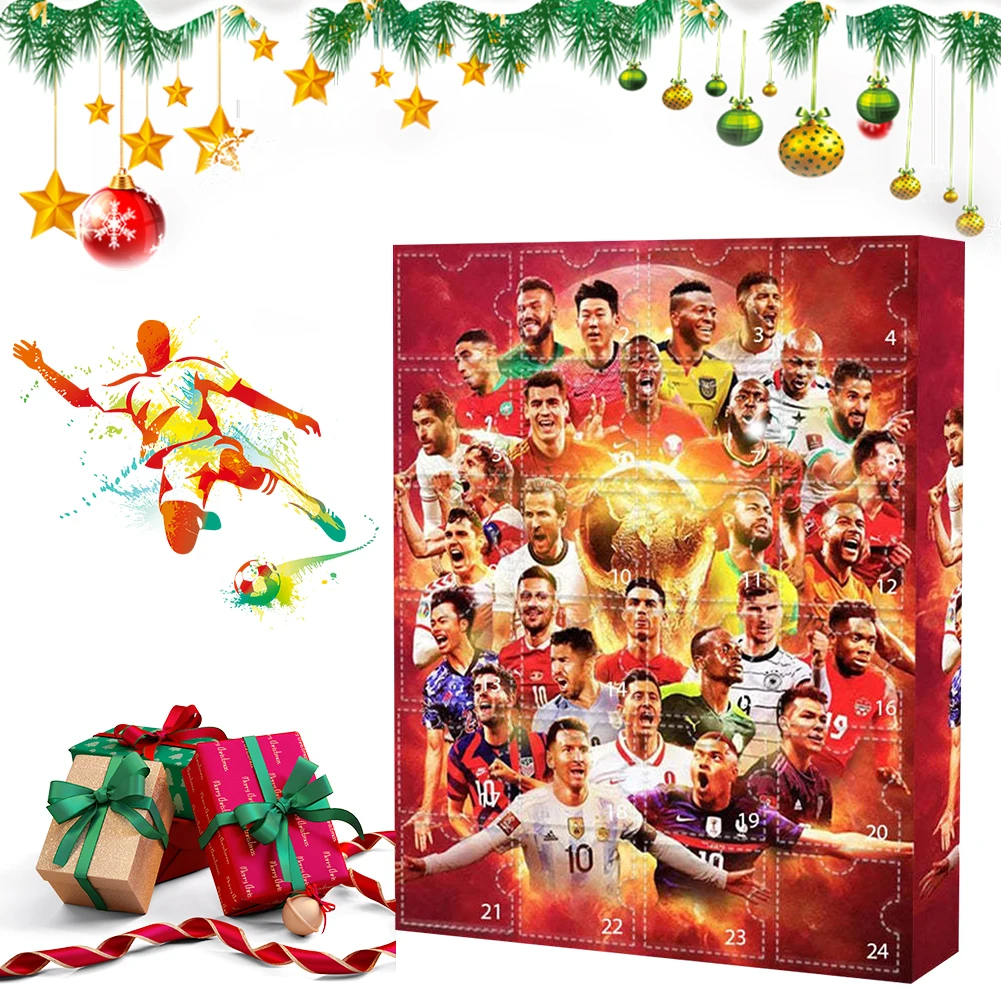 Soccer Christmas Advent Calendar Sports Xmas Countdown Calendar Christmas Surprise Gifts for Soccer Fans