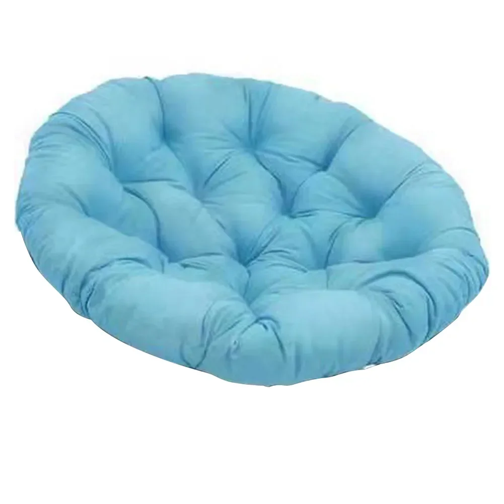 40/50/60cm Outdoor Seat Cushion Chair Pads Round Solid White Color Patio Seat Cushion For Rattan Chairs Hanging Basket Chair 4