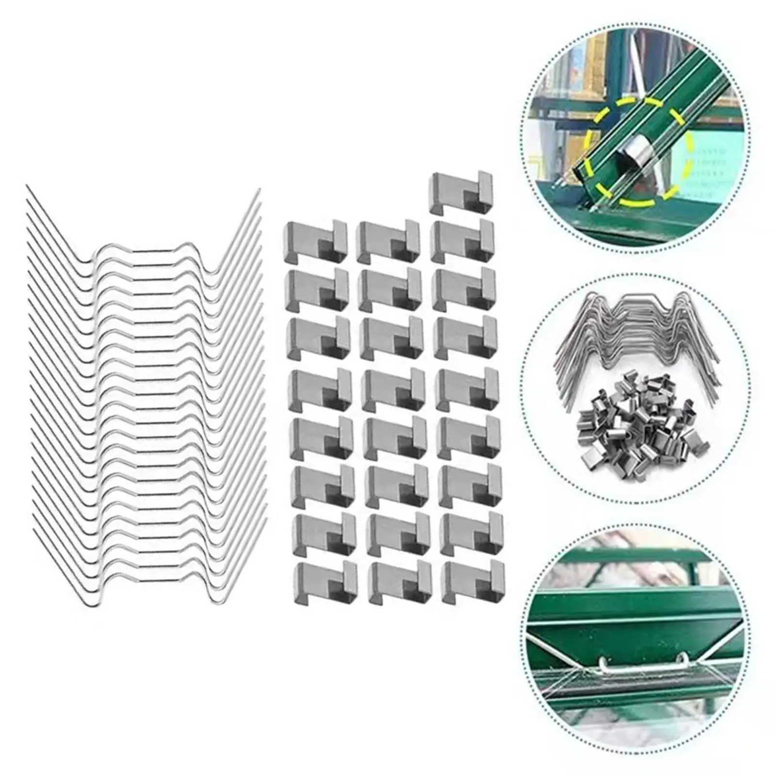 50x Greenhouse Glass Pane Clips Window Clips Gardening Tool Replacement Clip Greenhouse Repair Tools for Home Garden Yard