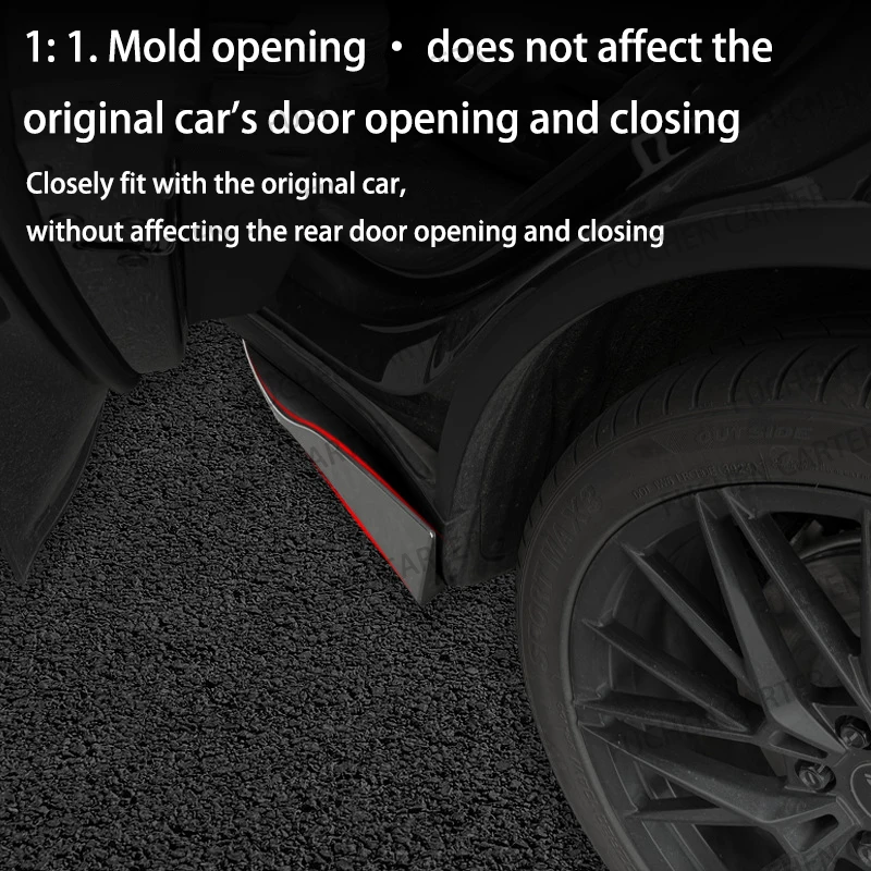 테슬라 모델 Y 주니퍼 2025 리어 범퍼 스포일러 립 카본 파이버 윙 트림 안티 크래시 디퓨저 사이드 스커트 랩 앵글 스플리터