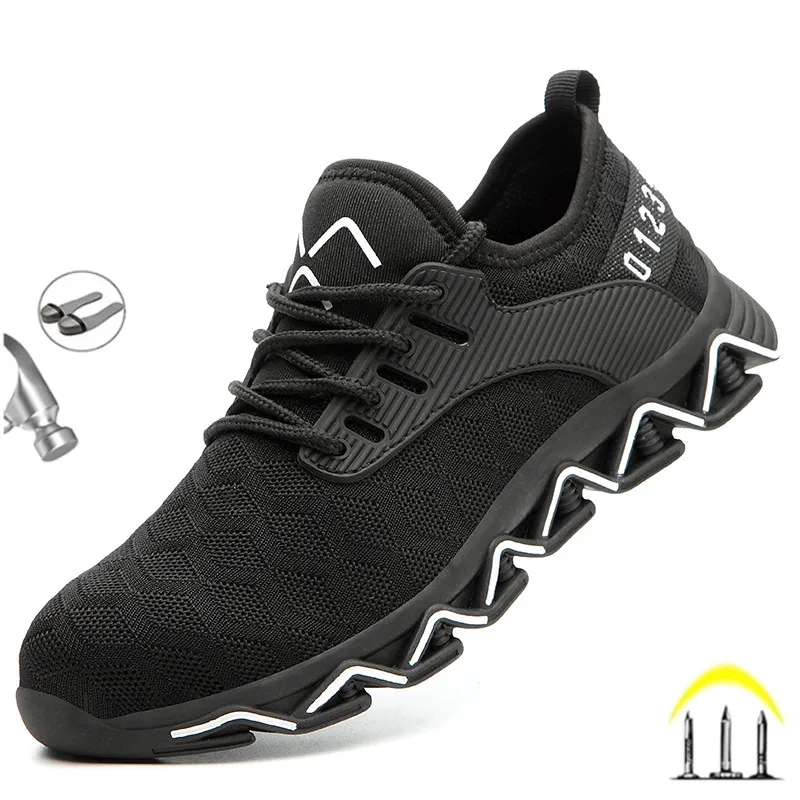 Zapatos De Seguridad AUXDIQ Con Puntera De Acero - Transpirables Y Ligeros - Para Hombre Y Mujer